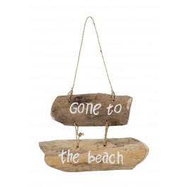 SGRIMALT Déco murale Plage: Gone to the Beach/Parti à la plage, L 21 cm