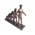 Déco Design Résine XL, Hominem évolution, Finition Antic Line, L 56 cm