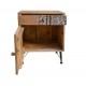 ORIGEN Meuble Chevet Contemporain, 1 Porte 1 Tiroir, Modèle Bohème Design et Motif Allover, H 60 cm