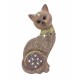 SIGNES GRIMALT Grande Figurine Chat, Collection Skiny Art, Marron, Hauteur 22 cm