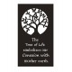 SIGNES GRIMALT Déco murale en métal ajourée : L'arbre de Vie nous connecte à la terre, hauteur 70 cm