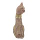 SIGNES GRIMALT Grande Figurine Chat, Collection Skiny Art, Marron, Hauteur 22 cm