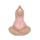 ORIGEN Figurine Baigneuse Ronde Position Yoga 1, Collection Pink Bath, H 17 cm