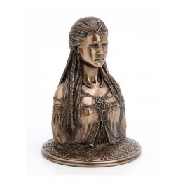 ORIGEN Déesse Mythologie Celtique : Danu, Buste de la Déesse mère de la Terre, H 18 cm