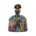 SIGNES GRIMALT Grande Figurine Multicolore Menina Espagnole, Résine et Inserts, Hauteur 17 cm