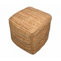 SIGNES GRIMALT Tabouret Pouf en Jute Fait Main, Fibres Naturelles, Diamètre 45 cm