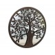 SIGNES GRIMALT Décoration Murale Zen : Arbre de vie en métal et Miroir, Diamètre 50 cm