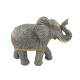 SIGNES GRIMALT Figurine éléphant argenté, Collection CANNAGE, Longueur 21 cm