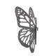 SIGNES GRIMALT Grand Papillon Mural en Métal, Ailes déployées et Couleur Gris Antracite, Hauteur 35 cm