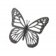 SIGNES GRIMALT Grand Papillon Mural en Métal, Ailes déployées et Couleur Gris Antracite, Hauteur 35 cm