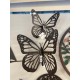 SIGNES GRIMALT Grand Papillon Mural en Métal, Ailes déployées et Couleur Gris Antracite, Hauteur 35 cm