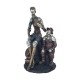 Figurine décorative Don Quichotte et Sancho Panza, Sculpture Résine, H 30 cm