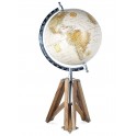 G&S Globe terrestre : Modèle La Pérouse Tripod, H 45 cm