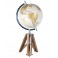 G&S Globe terrestre : Modèle La Pérouse Tripod, H 45 cm