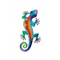 happyDko Déco murale métal : Gecko, Collection Versicolor, Modèle 2, H 30 cm
