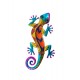 happyDko Déco Murale métal : Gecko, Collection Versicolor, Modèle 2, H 30 cm