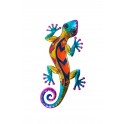 happyDko Déco Murale métal : Gecko, Collection Versicolor, Modèle 2, H 30 cm