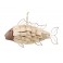 G&S Déco Métal & Bois flotté : Poisson, L 40 cm