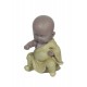 happyDko Figurine Petit Moine Kung Fu Vert, Coll. Baby Zen, H 11 cm