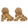G&S Set 2 Lions Chinois Fo, Protection, Bonheur et Fortune, L 20 cm