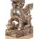 G&S Set 2 Lions Chinois Fo, Protection, Bonheur et Fortune, H 28 cm