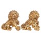 G&S Set 2 Lions Chinois Fo, Protection, Bonheur et Fortune, L 20 cm