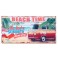 G&S Déco murale vintage Bois MDF : Combi rouge et Thème Plage, Modèle Beach Time, Longueur 60 cm