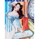 G&S Plaque métal Vintage : Pin up et Happy Hours, H 30 cm