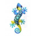 G&S Gecko Vert Bouteille & Emeraude, Collection Spirale H 30 cm