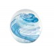 G&S Décoration Sulfure en Verre et Presse Papier, Spirale Azur, Diam 10 cm