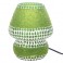 SIGNES GRIMALT Lampe ethnique mosaique en verre, ambiance, appoint ou veilleuse, couleur vert, hauteur 18 cm