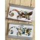 SIGNES GRIMALT Set 2 Geckos Muraux Multicolores, Série Kolor, Hauteur 20,5 cm