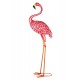 G&S Décoration Jardin Métal : Le Flamant Rose XL, H 125 cm