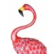 G&S Décoration Jardin Métal : Le Flamant Rose XL, H 125 cm