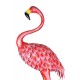 G&S Décoration Jardin Métal : Le Flamant Rose XL, H 125 cm