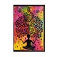 happyDko Décoration Murale Tissu : Batik Indien, Modèle Yoga & Arbre de Vie, H 105 cm