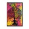 happyDko Décoration Murale Tissu : Batik Indien, Modèle Yoga & Arbre de Vie, H 105 cm
