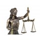 G&S Sculpture Effet Bronze coloré : Thémis & La Justice 2, H 24 cm
