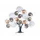 happyDko Décoration Murale en métal, Arbre de Vie XL, Collection Pastel Harmony, Longueur 90 cm