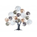 happyDko Décoration Murale en métal, Arbre de Vie XL, Collection Pastel Harmony, Longueur 90 cm