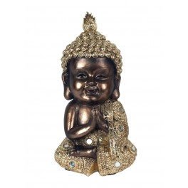 G&S Figurine éthnique : Baby Bonze, Mod Méditation 1, H 18 cm