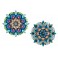 Set 2 Dessous de Plat, Mandalas Multicolores 2, L 18 cm