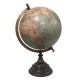 G&S Globe terrestre, Vert & Orange. Collection Mundo, H 33 cm