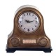 Horloge Vintage : Mod Poste Radio Ancien, Laiton Doré, H 22,5 cm