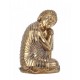 SIGNES GRIMALT Déco Zen et Méditation : Grand Bouddha doré 2, Tête sur Genou, Hauteur 33 cm