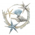 SOCADIS Décoration Murale Marine : Coquillage et Etoiles de mer stylisés, L 72 cm
