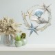 SOCADIS Décoration Murale Marine : Coquillage et Etoiles de mer stylisés, L 72 cm