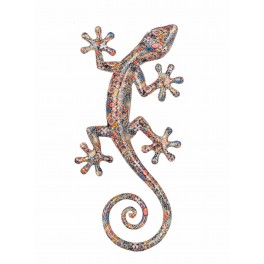SIGNES GRIMALT Lézard Gecko XL Porte-bonheur, Déco murale ou à poser, Modèle Kolor, Hauteur 40 cm