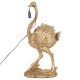 ORIGEN Lampe Autruche Doré en résine XL, Tendance contemporaine, Hauteur 68 cm