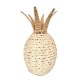 SIGNES GRIMALT Grand Ananas décoratif en jonc tressé, Collection ORGANIK, H 47 cm